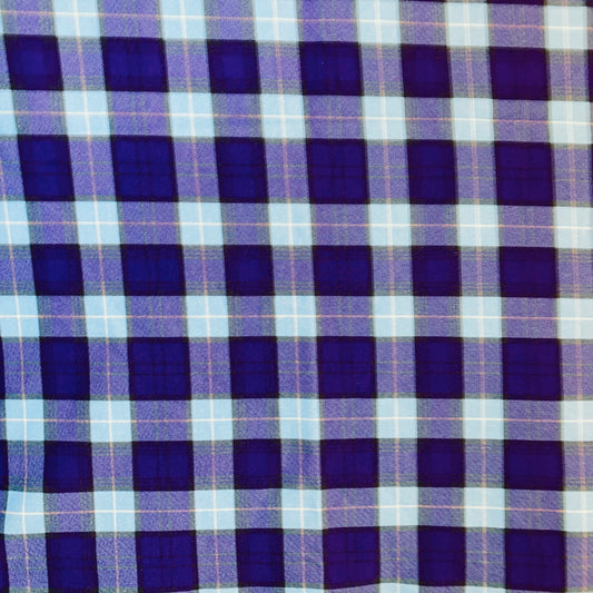 Blue Tartan 38cm 220gsm CL remnant