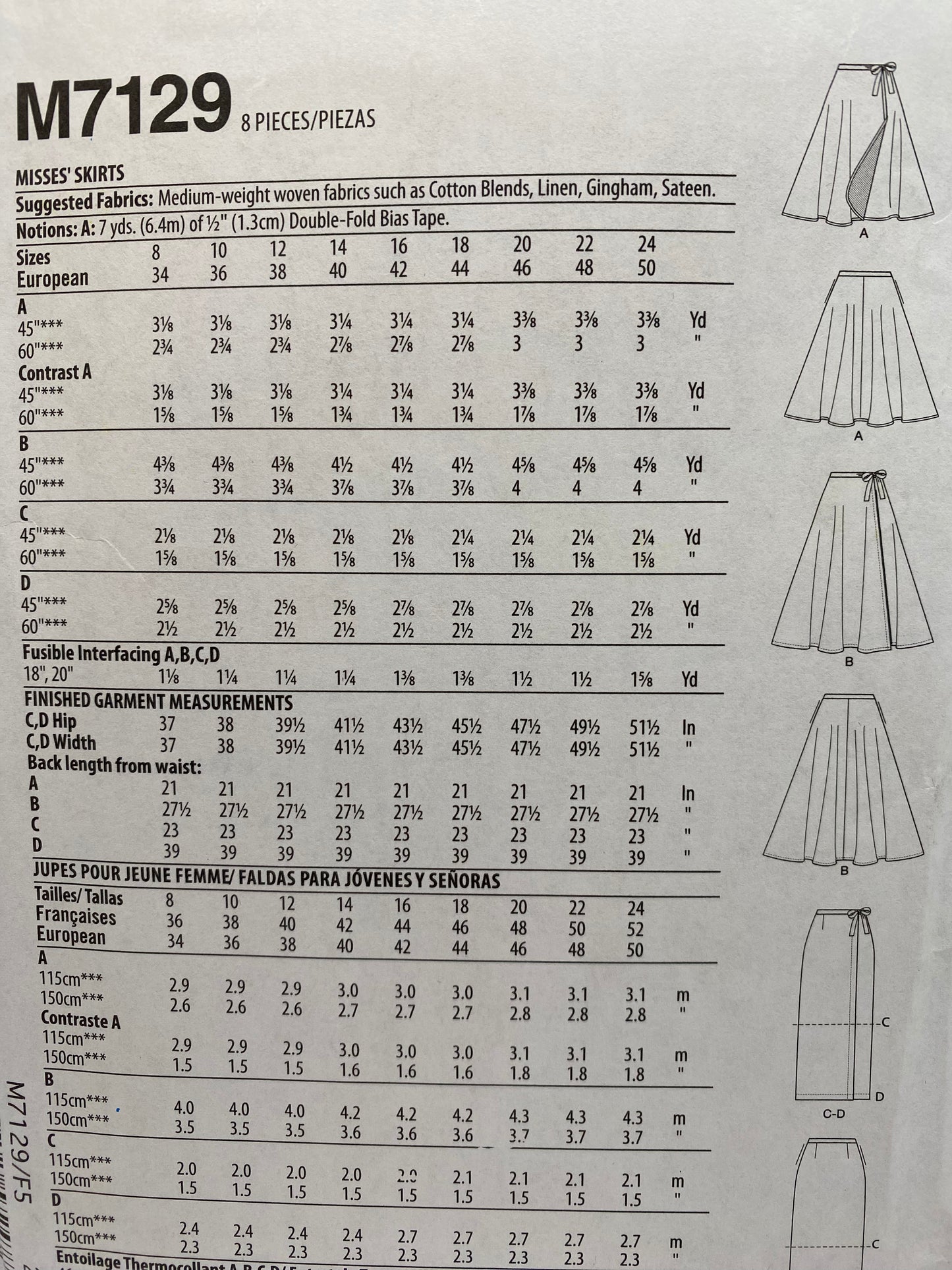 McCall's 7129 Size 16-24