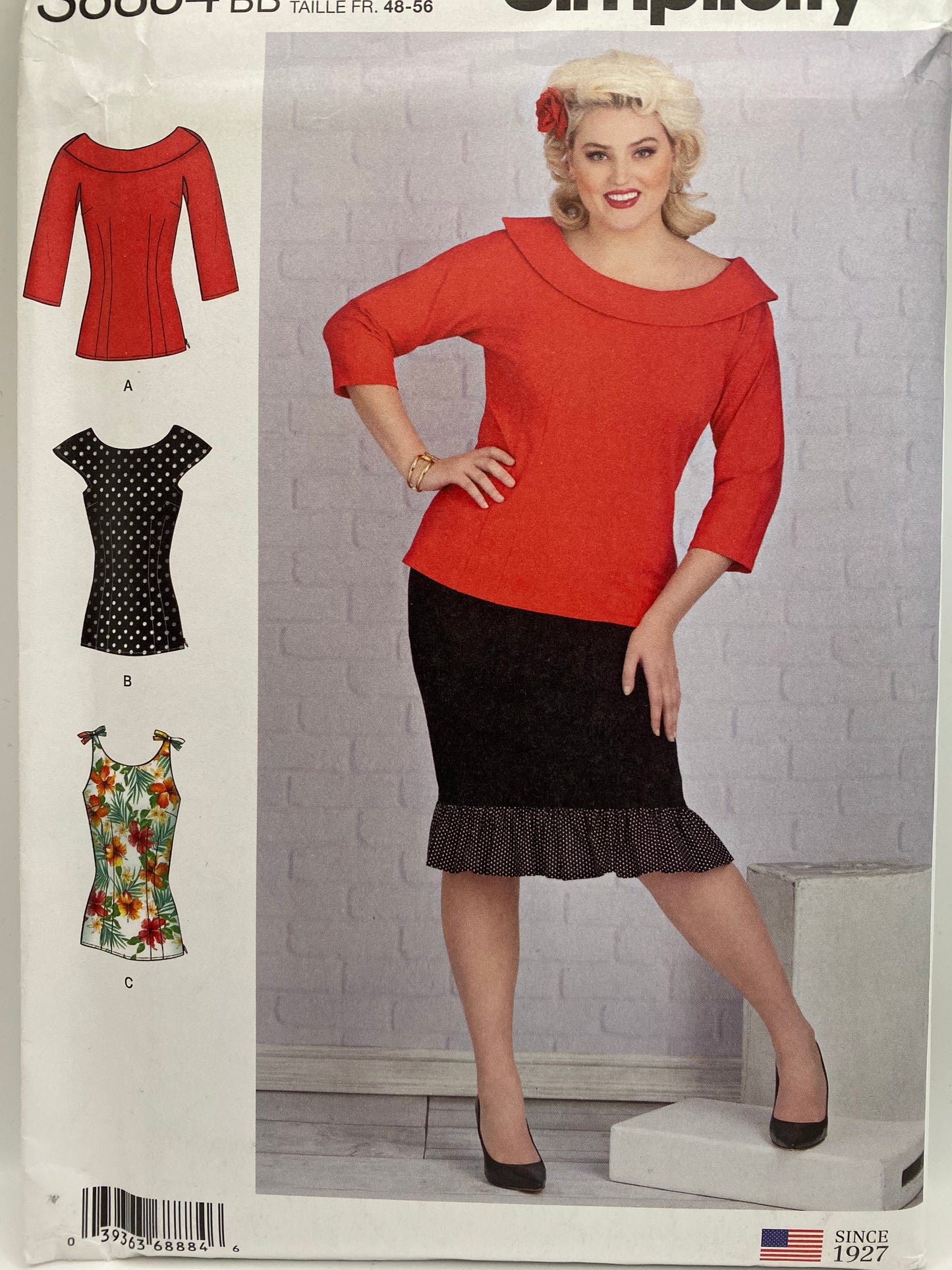 Simplicity 8884 Size 20W-28W