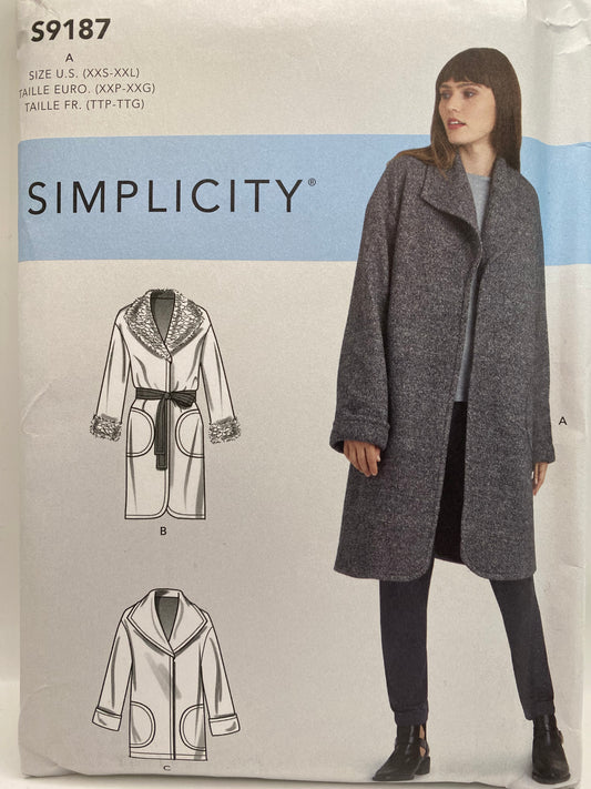 Simplicity 9187 Size XXS-XXL