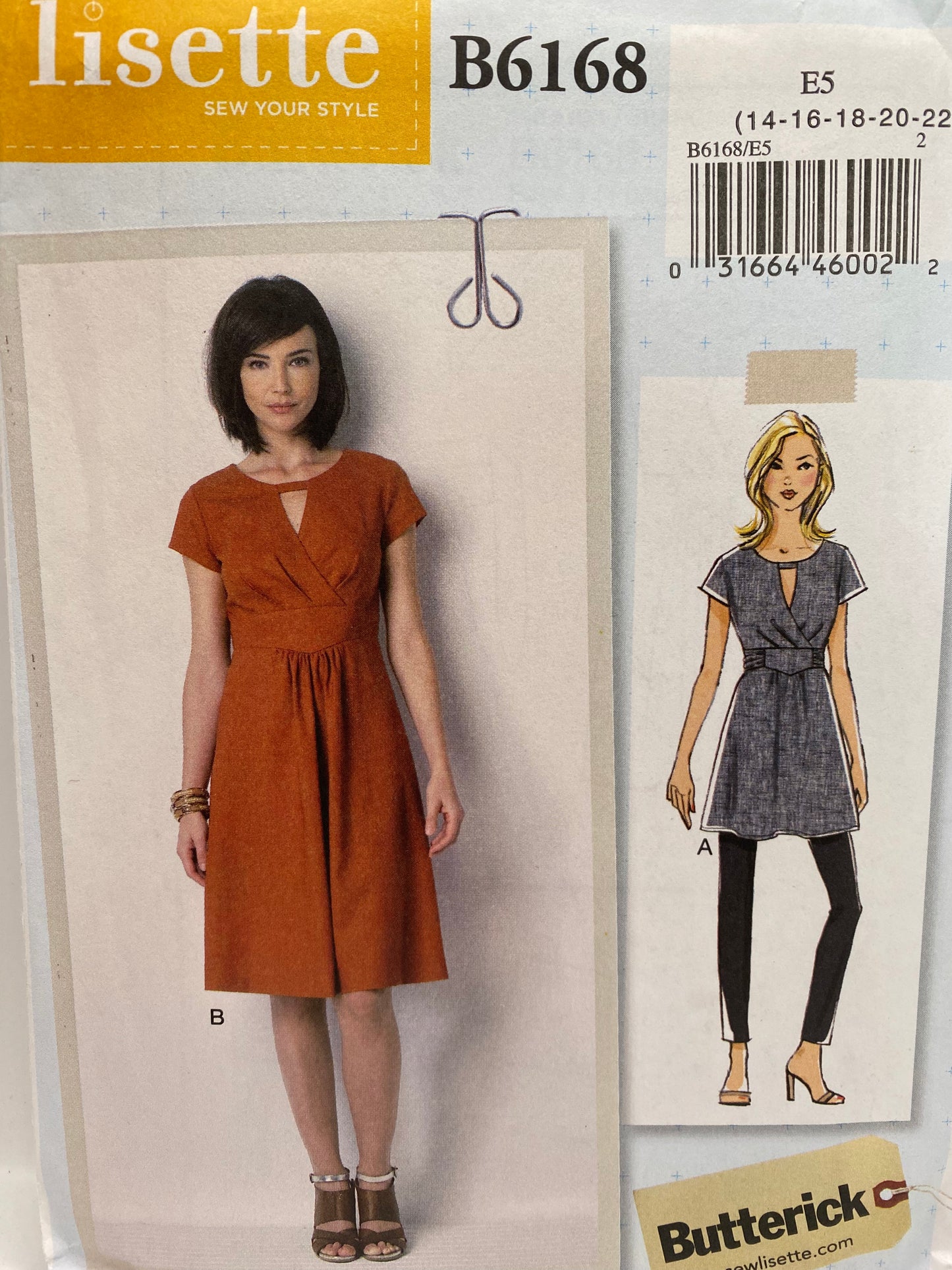 Butterick 6168 Size 14-22